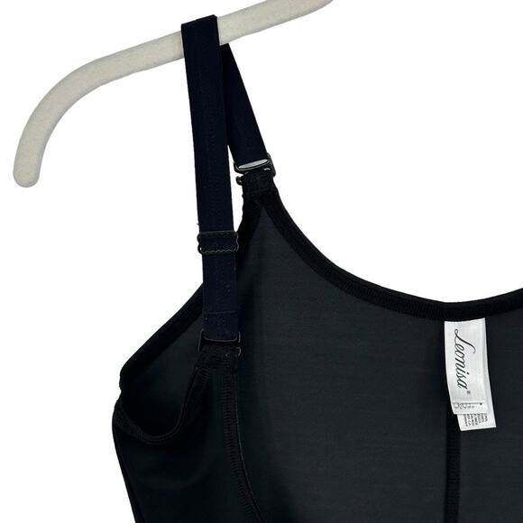 LEONISA Moderate Tummy-Control Durafit Open Bust Body Shaper Black Sz Small NWT - Picture 8 of 12